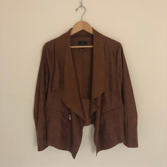 Worthington Jackets & Blazers - Worthington | Brown Suede Jacket